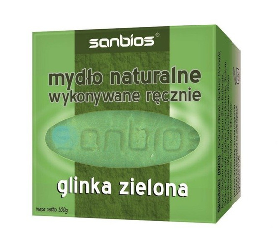 Mydło Glinka Zielona Sanbios Naturalne 