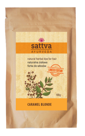 Sattva Ayurveda Henna Karmelowy Blond Naturalna Farba 