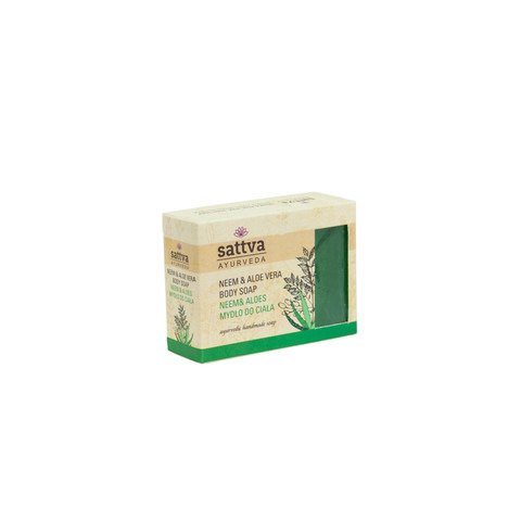 AJURWEDIC SOAP NEEM & ALOE VERA SATTVA AYURVEDA