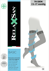 Relaxsan Compression HOLD UPS Stockings 70 den 12-17 mmHg