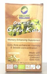 ORGANIC WELLNESS Gotukola plus 90 kps OW HEAL Mózg Depresja Zapamientywanie