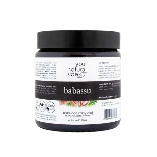 Babassu Olej Organic 100 ml YOUR NATURAL SIDE