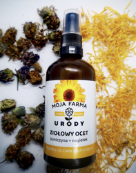Nagietek + Koniczyna Mgiełka Ocet Ziołowy Moja Farma Urody