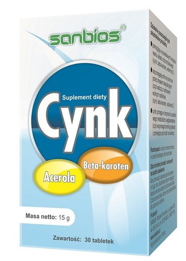 Zinc Cynk Immunity 60 tbl Sanbios Natural