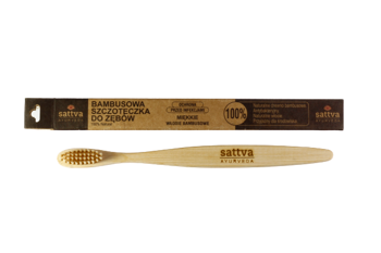 Szczoteczka bambusowa Sattva Ayurveda do Zębów Miękka