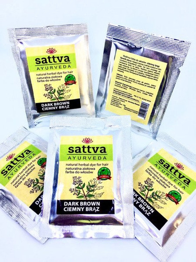 Sattva Ayurveda Henna Saszetka Ciemny Brąz