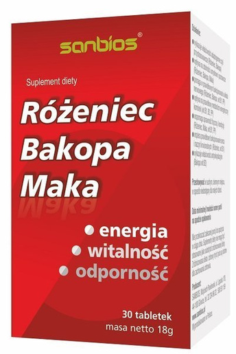 Różeniec Bakopa Maka Sanbios Suplement Odporność