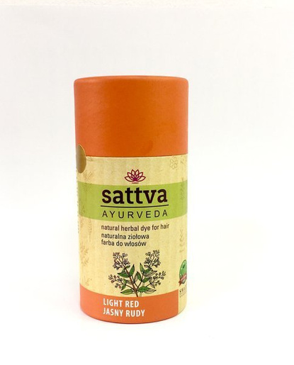  Czerwona Jasny Rudy HENNA Sattva Ayurveda Light Red