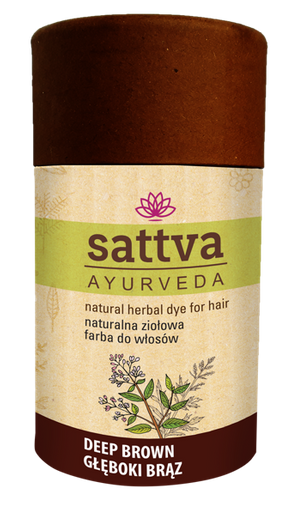 GŁĘBOKI BRĄZ HENNA Sattva Ayurveda DEEP BROWN