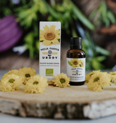 BIO OLEJ Z PŁATKÓW SŁONECZNIKA Moja Farma Urody