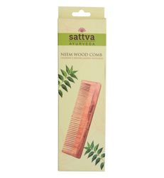 NEEM Wood Comb Double Sattva Ayurveda