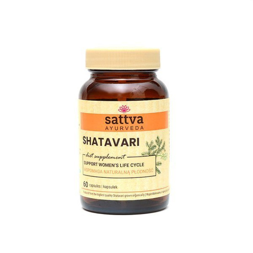  Shatavari 60 kps Organic Supplements Sattva Ayurveda 