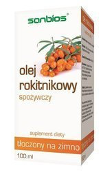 Olej rokitnikowy Sanbios spożywczy suplement